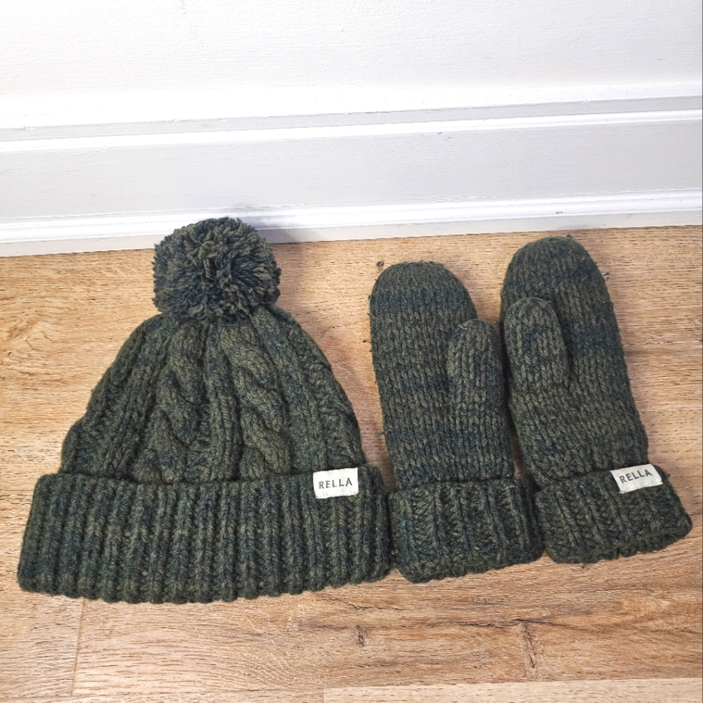 Wool Toque & Mitt Set - Hat / Gloves